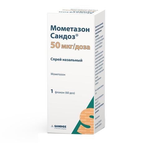 Фото Мометазон Сандоз, спрей назальный 50 мкг/доза, 60 доз