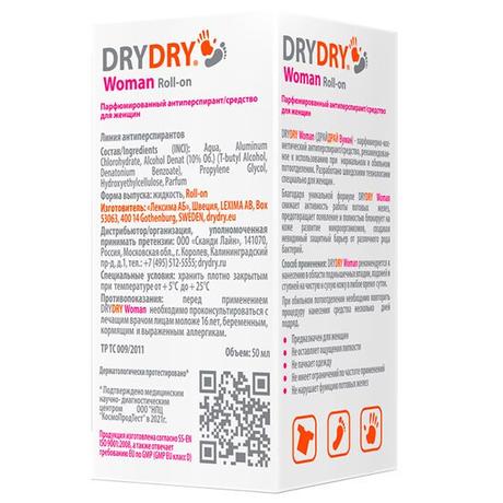 Фото Dry Dry Woman, антиперспирант парфюмированный для женщин 50 мл