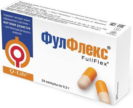 Фото Фулфлекс, капсулы 0.3 г, 24 шт.