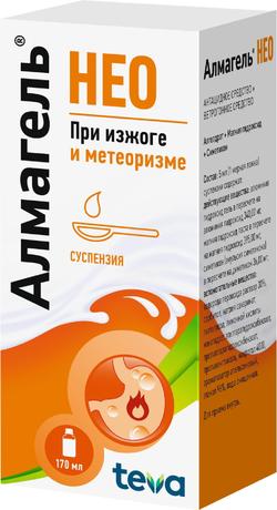 Фото Алмагель Нео, суспензия, 170 мл