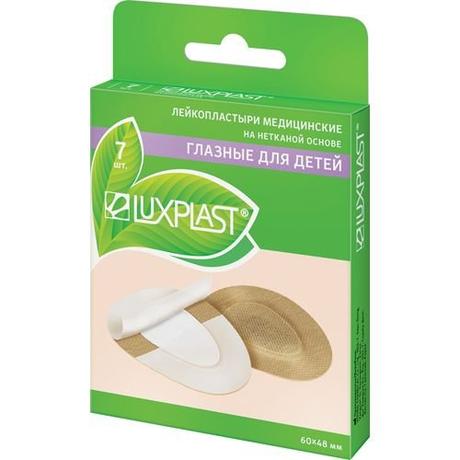 Фото Luxplast пластырь глазной д/детей 6x4,8 см повязка глазная №7