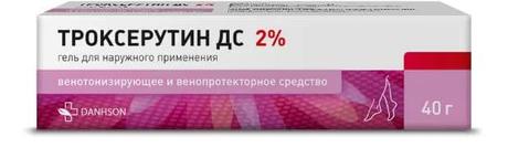 Фото Троксерутин ДС, гель 2%, 40 г