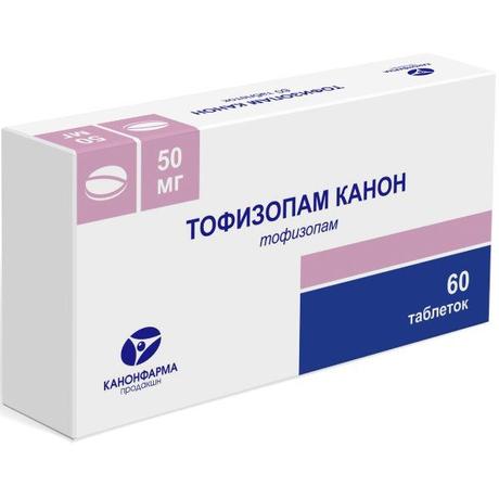 Фото Тофизопам Канон, таблетки 50 мг, 60 шт.