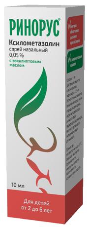 Фото Ринорус, спрей 0.05%, 10 мл