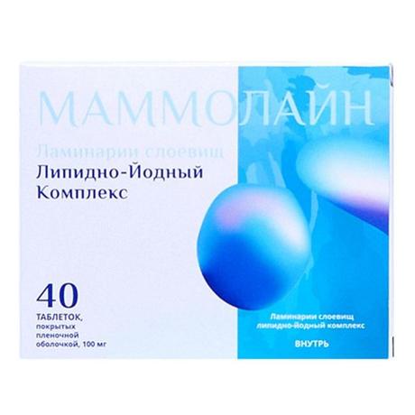 Фото Маммолайн, таблетки в пленочной оболочке 100 мг, 40 шт.