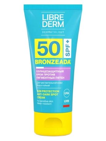 Фото Librederm Bronzeada, солнцезащитный крем для лица  и тела против пигментных пятен, SPF 50, 50 мл