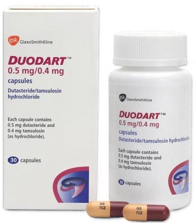 Фото Дуодарт, капсулы с модиф. высв. 0.5 мг+0.4 мг, 30 шт.