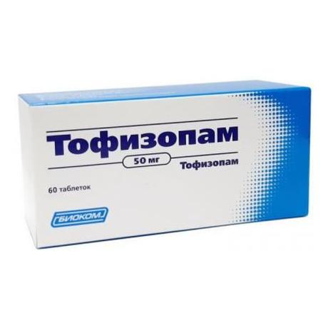 Фото Тофизопам, таблетки 50 мг, 60 шт.