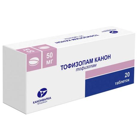 Фото Тофизопам Канон, таблетки 50 мг, 20 шт.