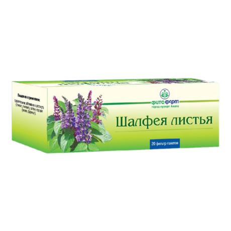 Фото Шалфей листья, фильтр-пакеты 1,5 г, 20 шт.