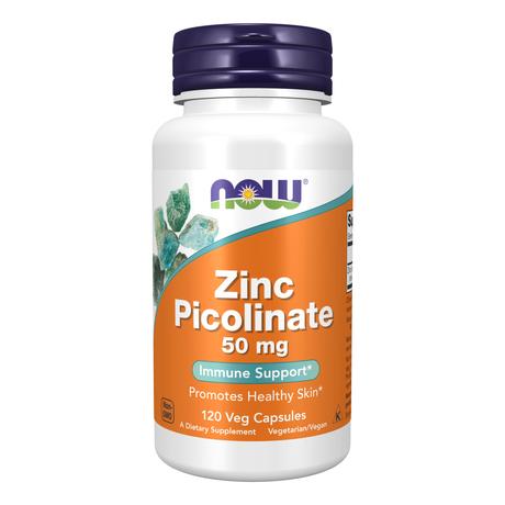 Фото NOW Цинка пиколинат 50 мг, капсулы массой 530 мг, 120 шт.
