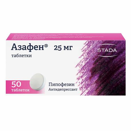 Фото Азафен, таблетки 25 мг, 50 шт.