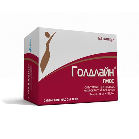 Фото Голдлайн Плюс, капсулы 15 мг+153.5 мг, 60 шт.