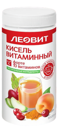Фото Леовит Кисель Витаминный Форте, банка 400 г