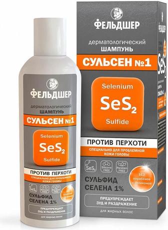 Фото Фельдшер Сульсен №1, шампунь для волос от перхоти, флакон 180 мл, 1 шт.