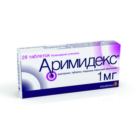 Фото Аримидекс, таблетки в плёночной оболочке 1 мг, 28 шт.