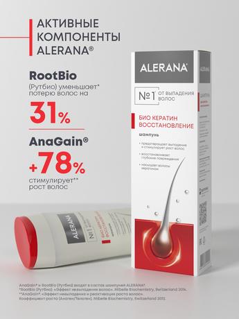 Фото Алерана Био Кератин, шампунь, 250 мл