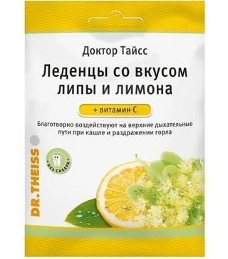 Фото Доктор Тайсс леденцы (липа-лимон+вит С) 75 г х1