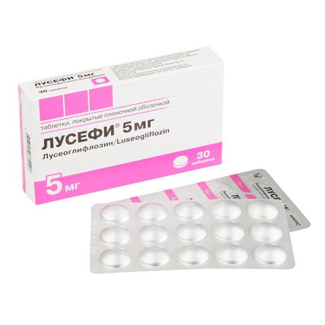 Фото Лусефи, таблетки покрыт. плен. об. 5 мг, 30 шт.