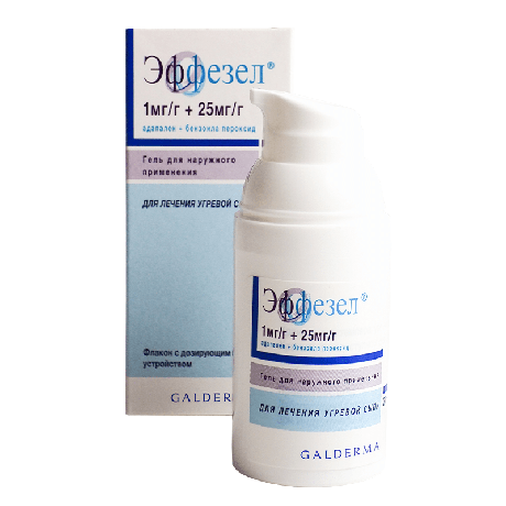 Фото Эффезел, гель 1 мг/г+25 мг/г, 30 г