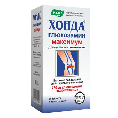 Фото Хонда Глюкозамин Максимум, таблетки 1.3 г, 30 шт.