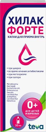 Фото Хилак форте, капли, 30 мл