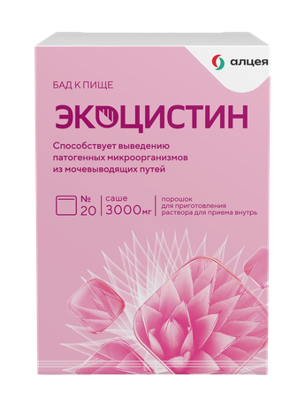 Фото Экоцистин, порошок 3000 мг, саше, 20 шт.