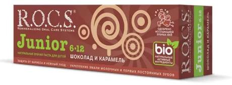 Фото Rocs Junior, зубная паста (шоколад и карамель), 74 г