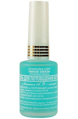 Фото Умная эмаль, гель для утолщения ногтей ( витамин А,B и Кальций), флакон 11 мл