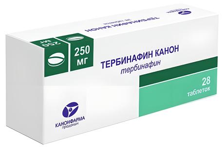 Фото Тербинафин Канон, таблетки 250 мг, 28 шт.
