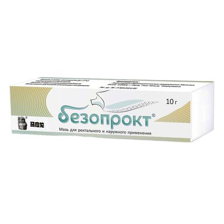 Фото Безопрокт, мазь для ректального и наружного применения, 10 г, 1 шт.