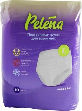 Фото Pelena, подгузники-трусики одноразовые (L, 100-150 см), 10 шт.