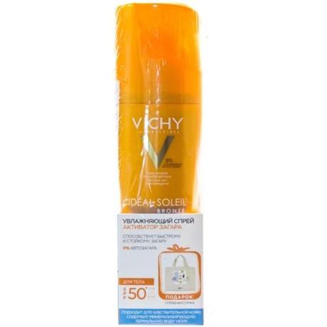 Фото Vichy Capital Ideal Soleil спрей увлаж активатор загара д/тела SPF50+ косметический спрей 200 мл №1