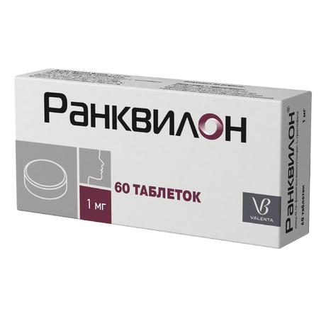 Фото Ранквилон, таблетки 1 мг, 60 шт.