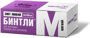 Фото Бинтли-М, бинт липкий нетканый для фиксации повязок мягкий 10 x 200 см