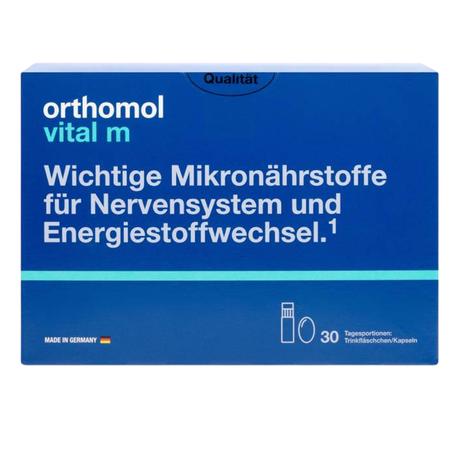 Фото Ортомоль Витал М, жидкость 20 мл флакон + капсулы 30 шт.