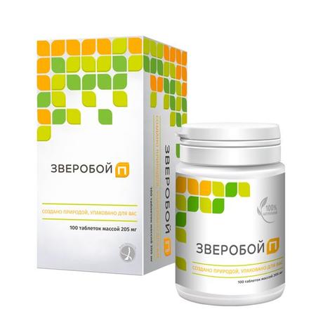 Фото Зверобой П, таблетки в плёночной оболочке, массой 205 мг, 100 шт.