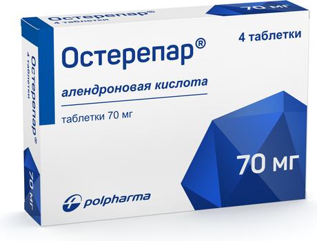 Фото Остерепар, таблетки 70 мг, 4 шт.