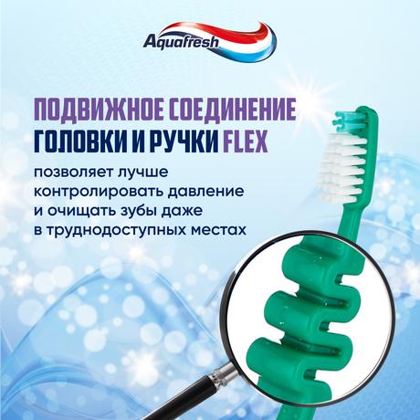 Фото Зубная щетка Aquafresh Standard для ежедневной чистки зубов, средней жесткости, в ассортименте