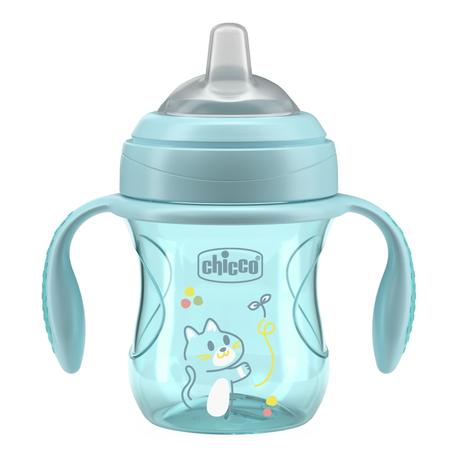 Фото Chicco Transition Cup, поильник детский 4 мес+ (голубой), 200 мл