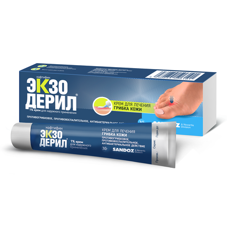Фото Экзодерил, крем 1%, 30 г