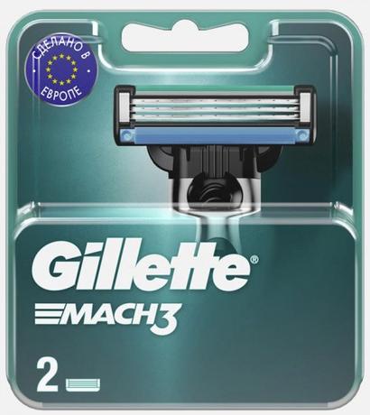 Фото Gillette Mach3, кассеты для станков, 2 шт.