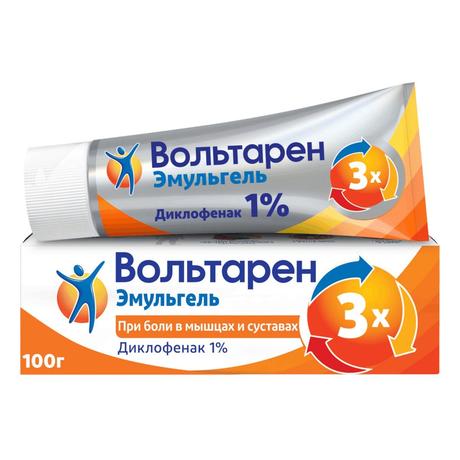 Фото Вольтарен Эмульгель 1% 100 г, 1 шт.