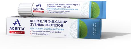 Фото Асепта, крем для фиксации зубных протезов (нейтральный вкус) 40 г 