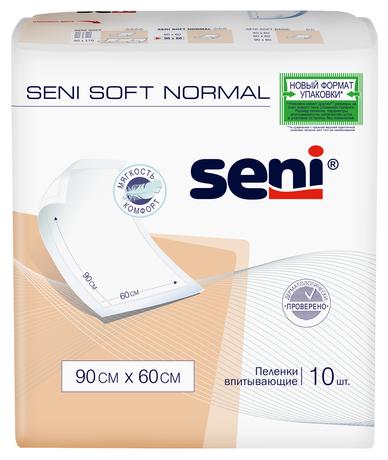 Фото Пеленки Seni Soft Normal, 90 см x 60 см, 10 шт.
