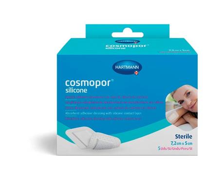 Фото Hartmann Cosmopor Silicone, повязка сорбционная (с контактным слоем из силикона) 7,2 х 5 см, 10 шт.