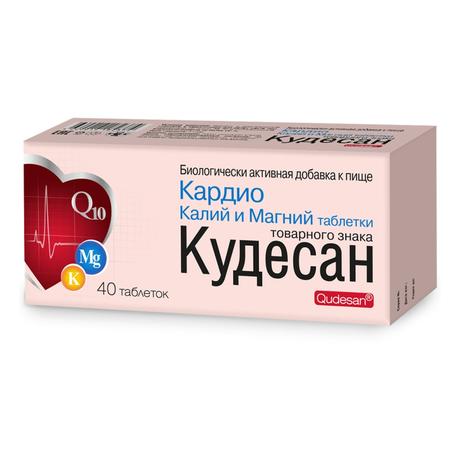 Фото Кудесан Кардио калий и магний, таблетки, 40 шт.