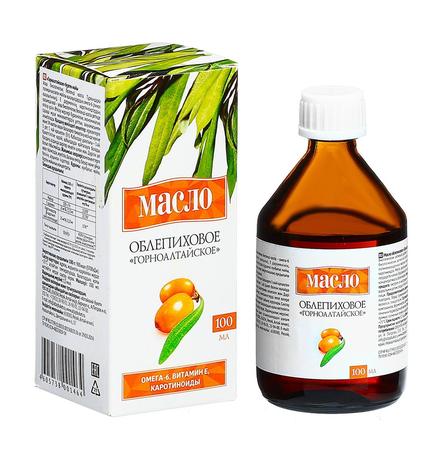 Фото Облепиховое масло ГорноАлтайское, флакон 100 мл, 1 шт.