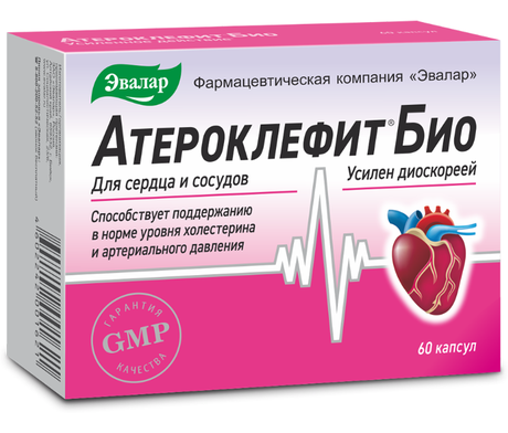 Фото Атероклефит БИО, капсулы 250 мг, 60 шт.