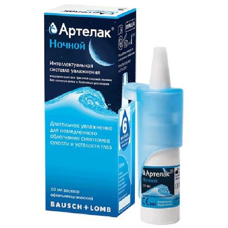 Фото Артелак Ночной, раствор офтальмологический увлажняющий, флакон 10 мл